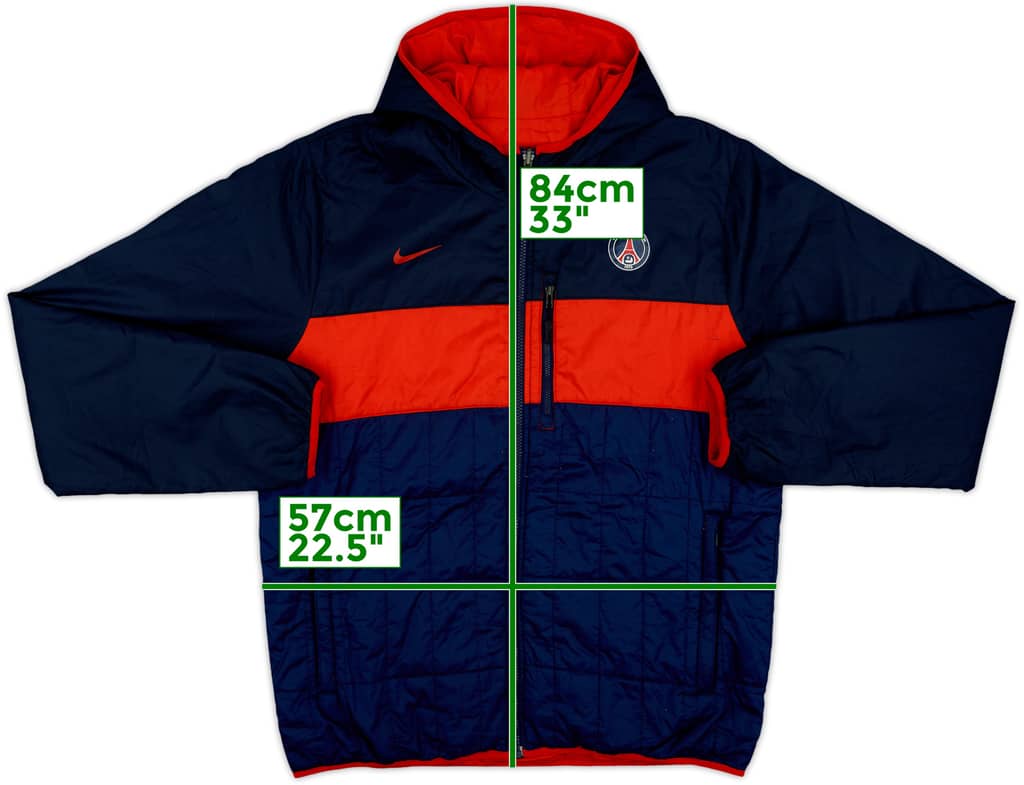 2012-13 Paris Saint-Germain Nike Reversible Padded Bench Coat - 5/10 - (L)