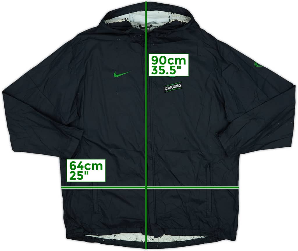 2009-10 Celtic Nike Hooded Rain Jacket - 5/10 - (XL)