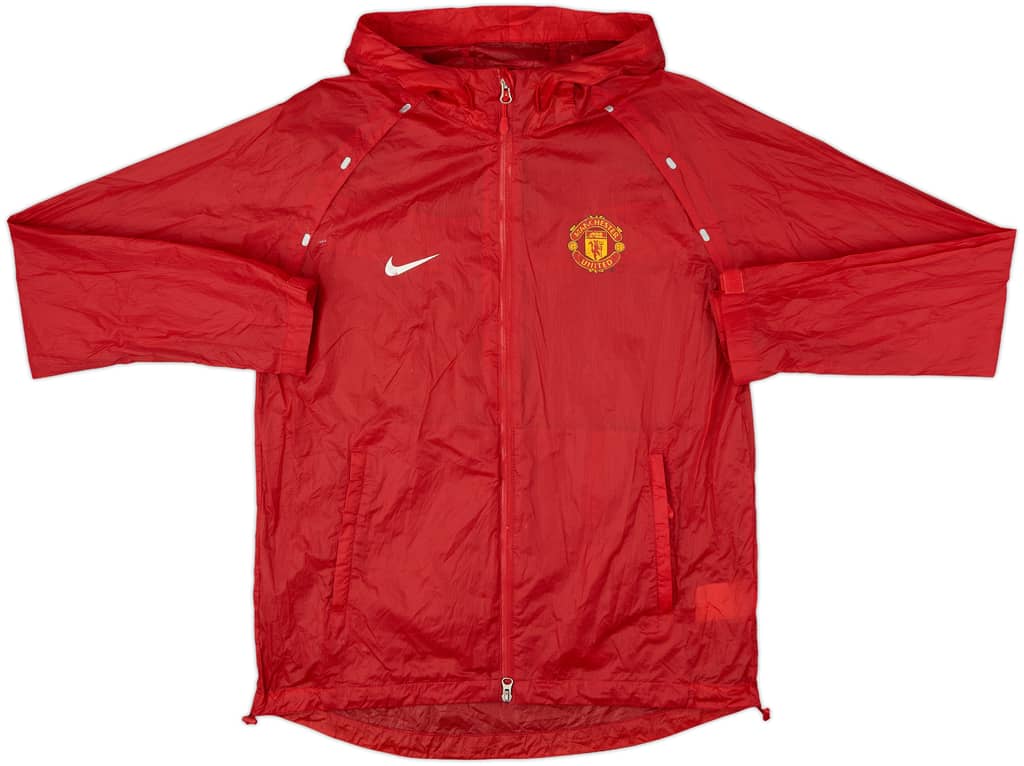 2010-11 Manchester United Nike Hooded Windbreaker Jacket - 5/10 - (L)