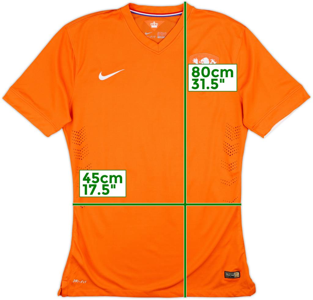 2014-15 Netherlands Authentic Home Shirt - 8/10 - (XXL)