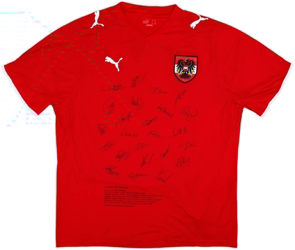 2008-09 Austria 'Signed' Home Shirt - 9/10 - (XL)