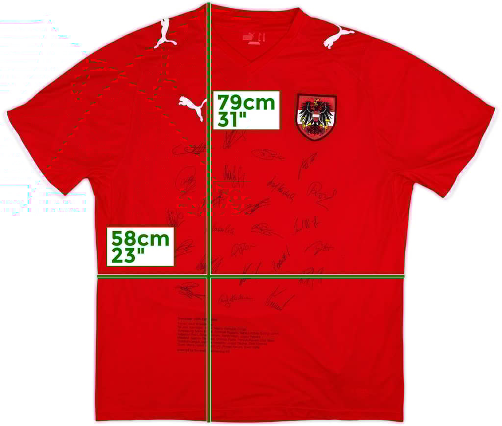 2008-09 Austria 'Signed' Home Shirt - 9/10 - (XL)