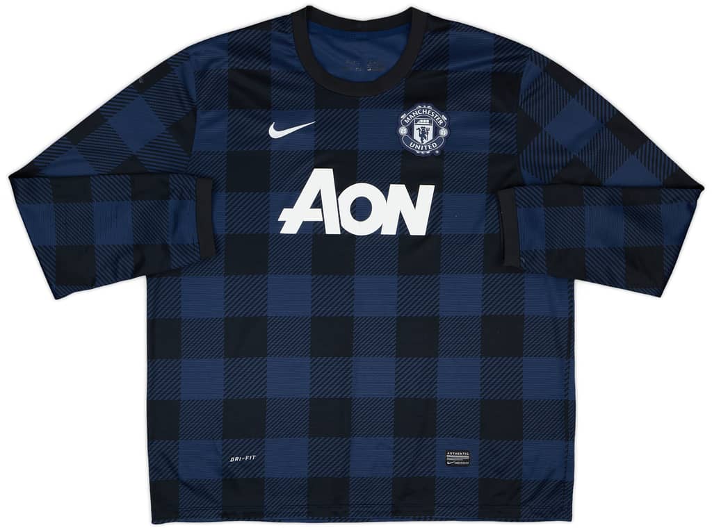 2013-14 Manchester United Away L/S Shirt Rooney #10 - 6/10 - (XXL)