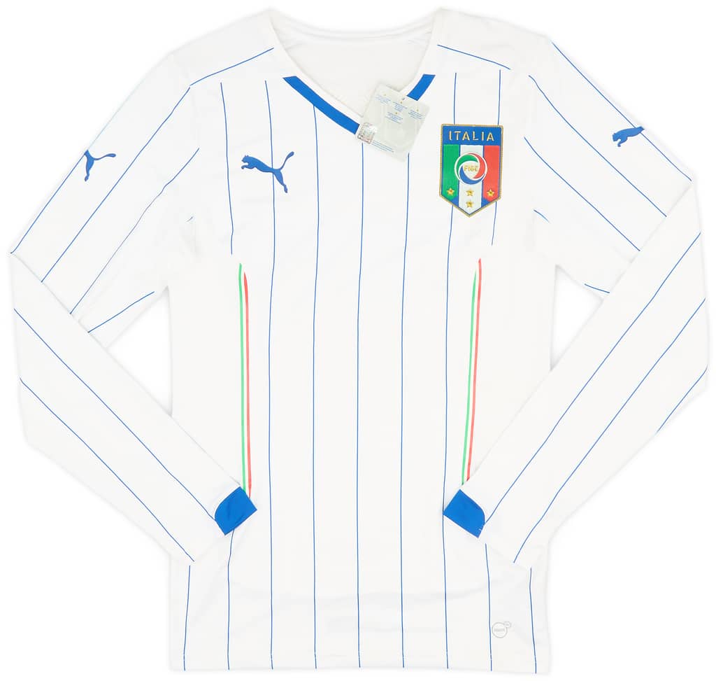 2014-15 Italy Player Issue Away L/S Shirt (L)
