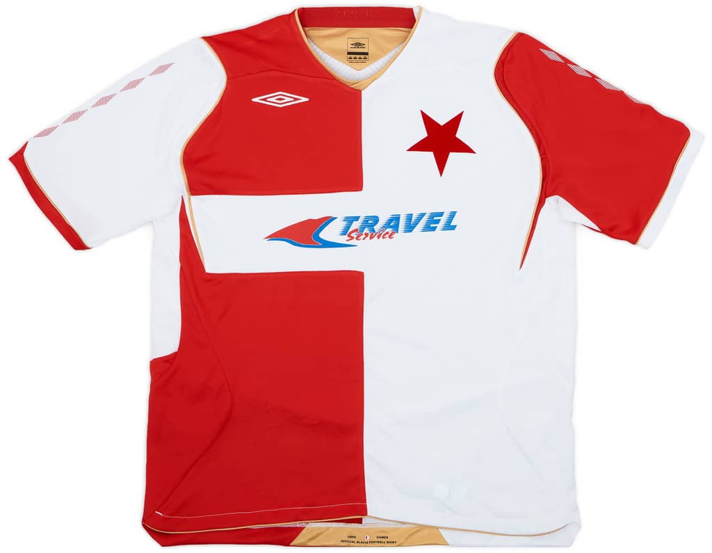 2008-09 Slavia Prague Home Shirt - 10/10 - (XL)
