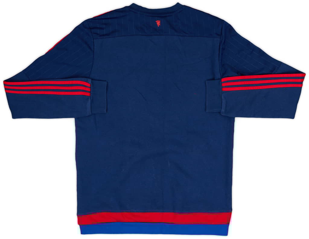 2015-16 Manchester United adidas Sweat Top - 7/10 - (M)
