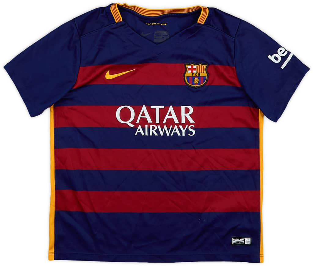 2015-16 Barcelona Home Shirt - 8/10 - (4-5 Years)
