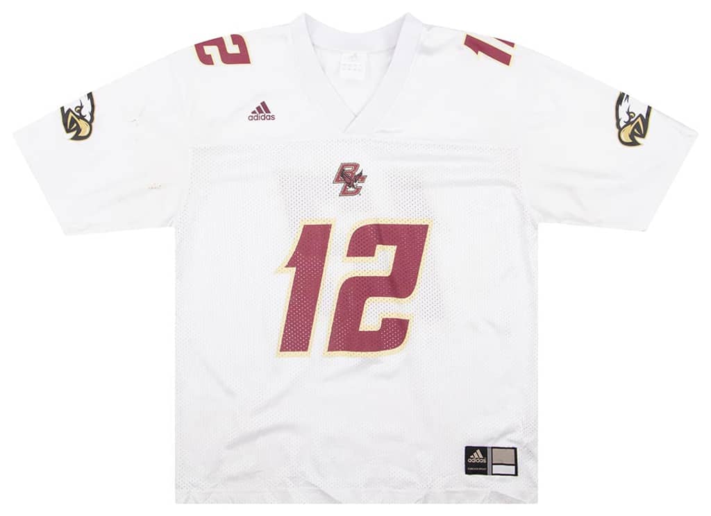 2007 Boston College Eagles #12 adidas Jersey (Away) M