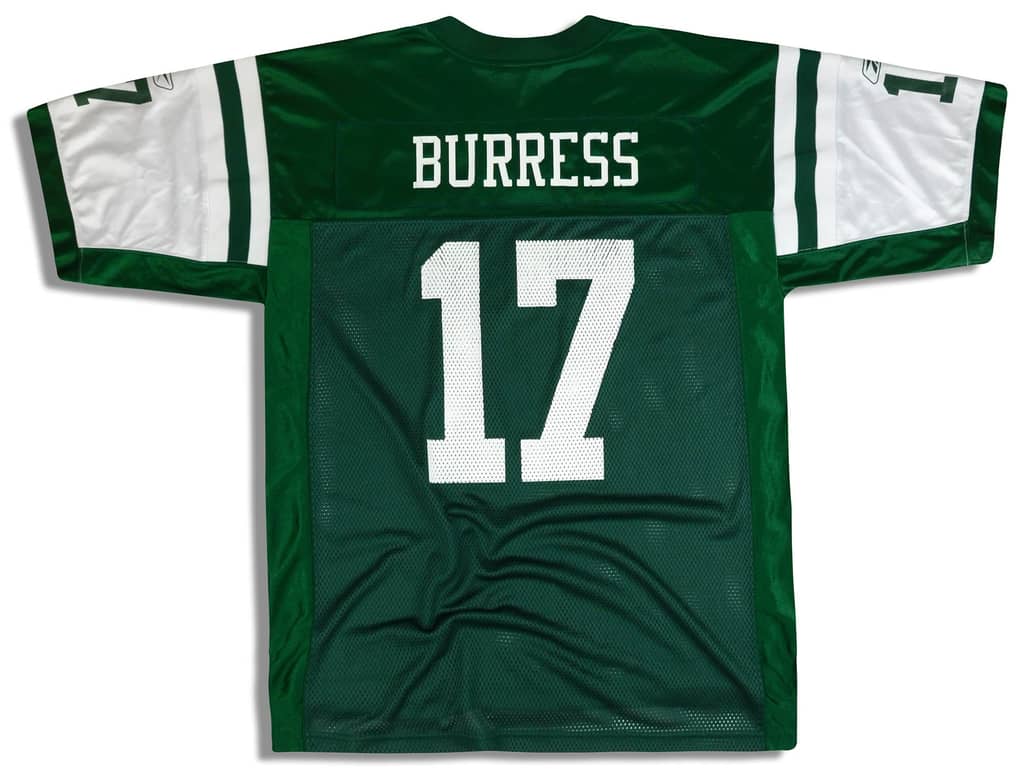 2011 New York Jets Burress #17 Reebok On Field Jersey (Home) L