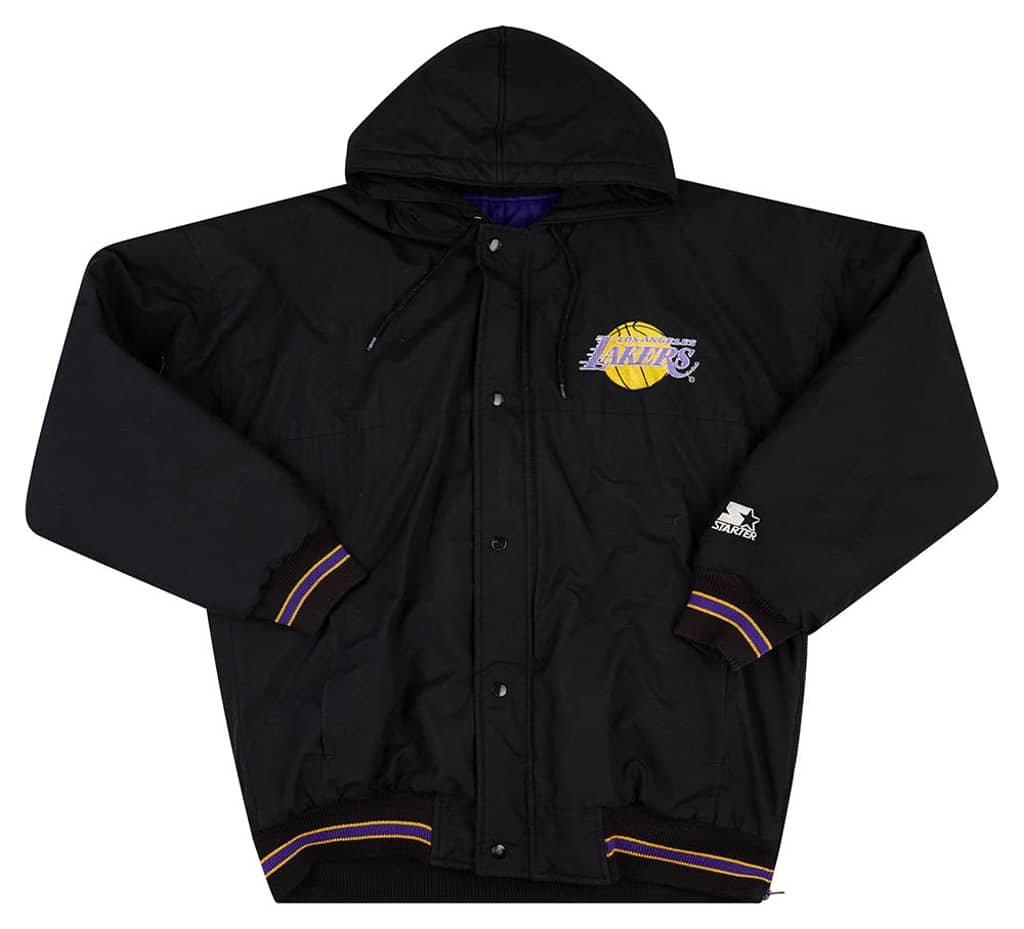 1980s LA Lakers Starter Hooded Rain Coat L