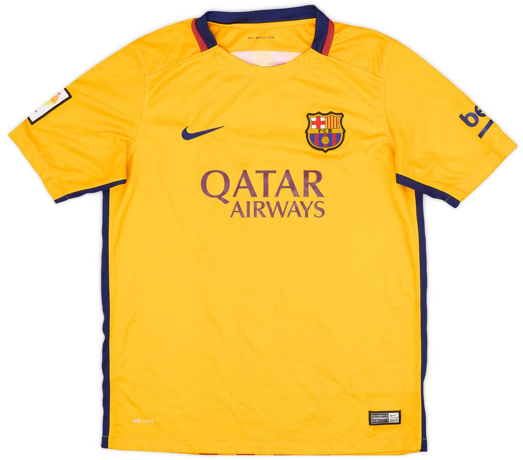 2015-16 Barcelona Away Shirt - 8/10 - (XL.Boys)