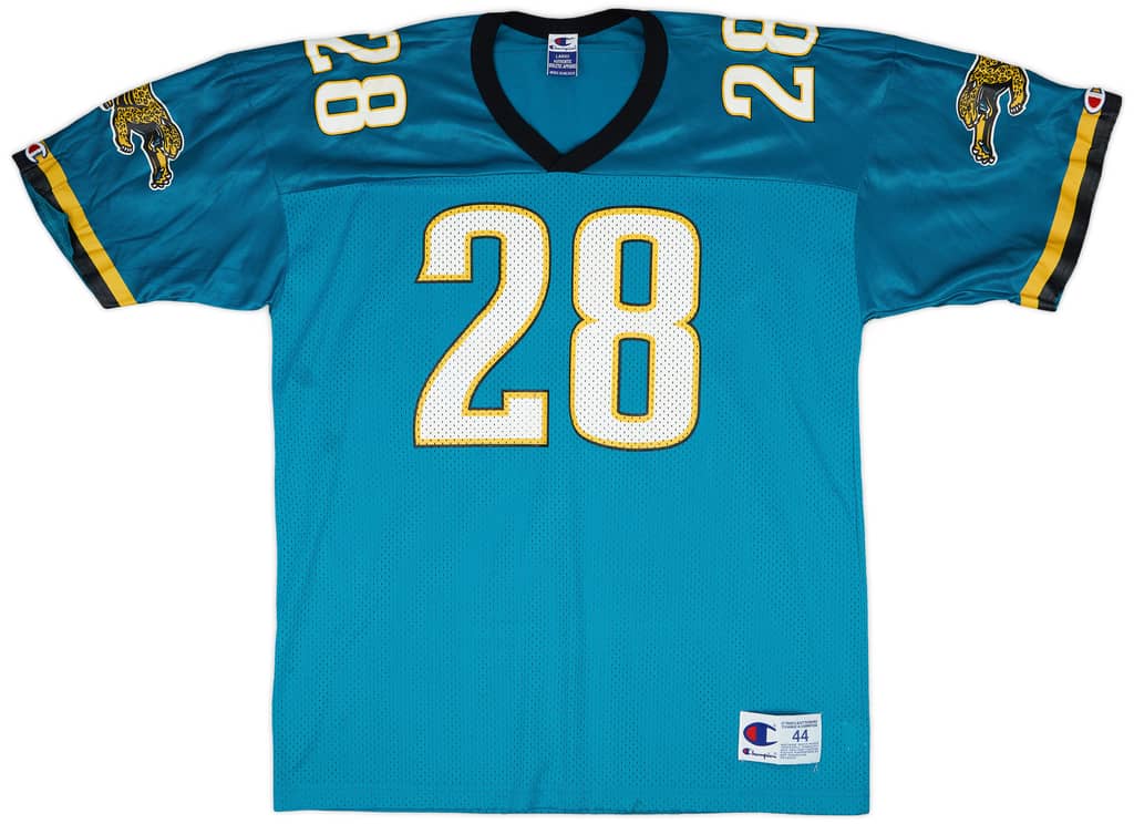 1998-00 Jacksonville Jaguars Taylor #28 Champion Home Jersey - 8/10 - (L)