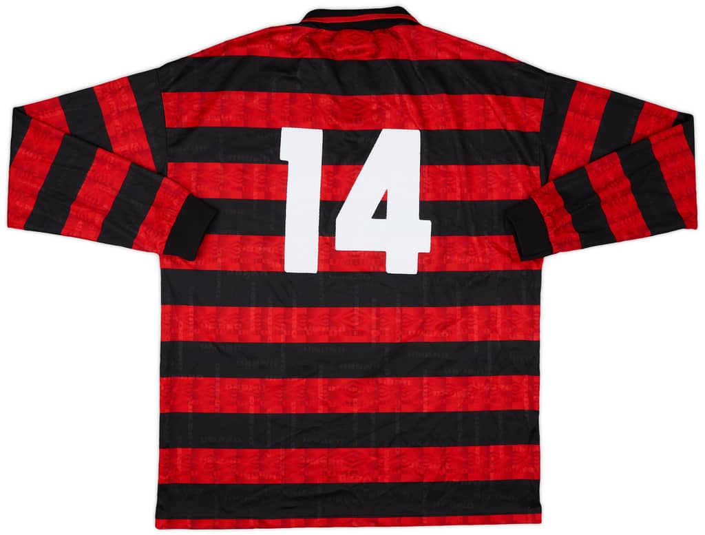 1990s Umbro Template L/S Shirt #14 - 9/10 - (XL)