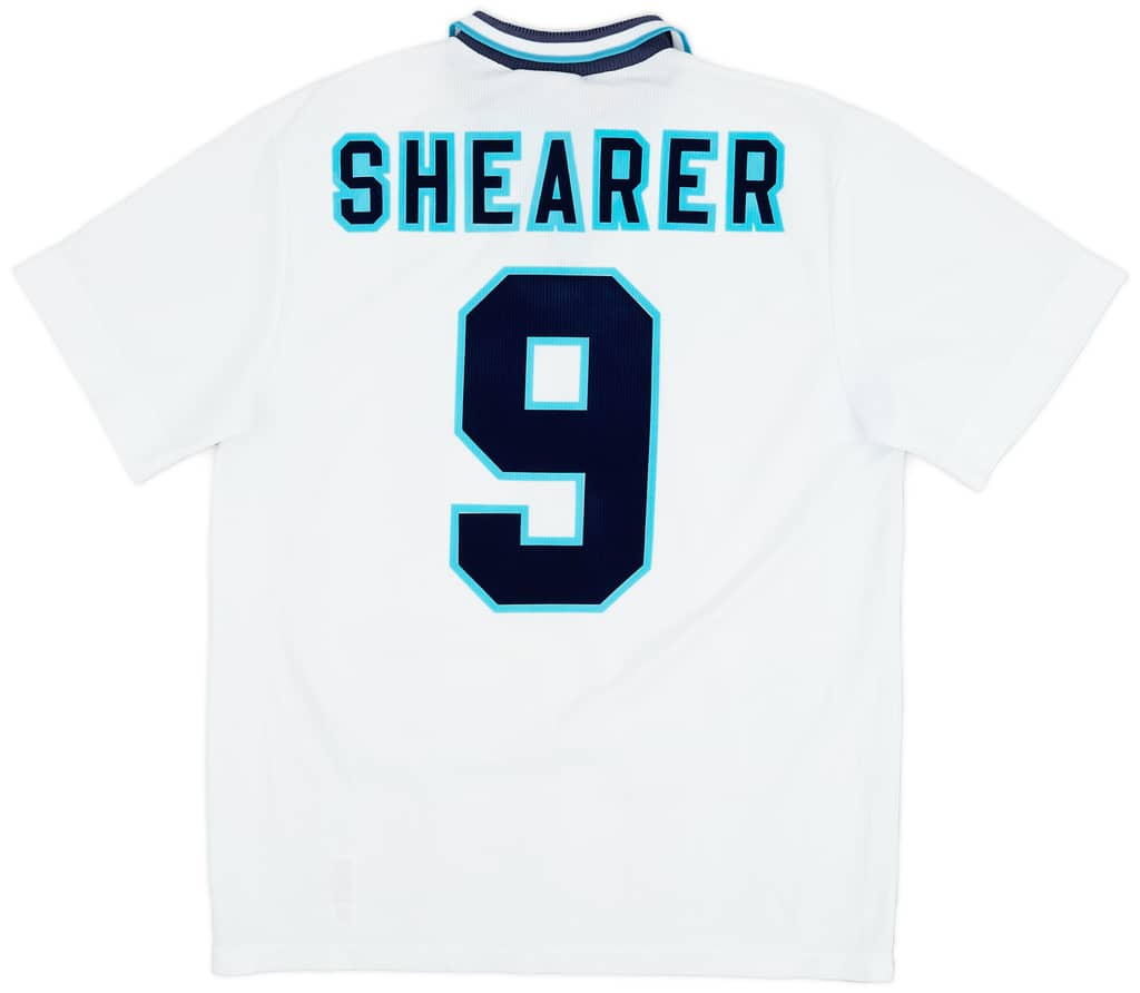 1995-97 England Home Shirt Shearer #9 - 9/10 - (L)