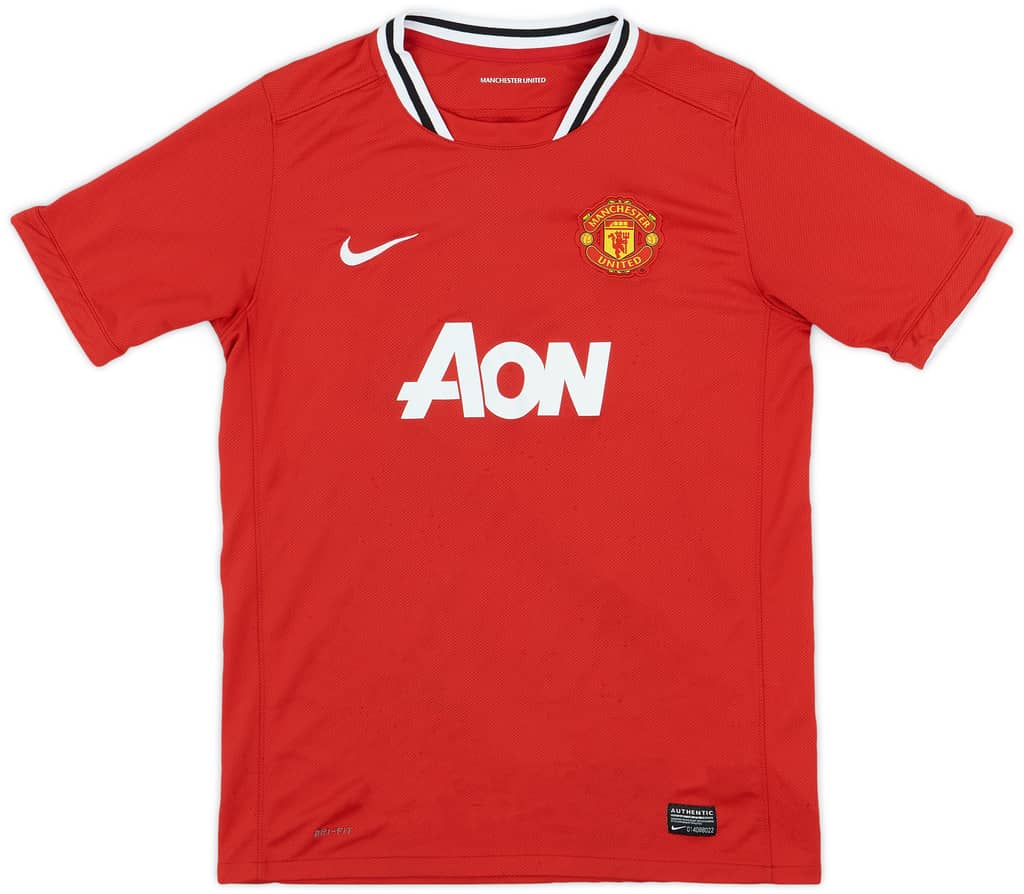 2011-12 Manchester United Home Shirt - 7/10 - (XL.Boys)