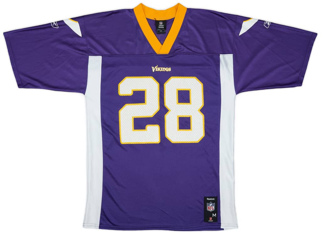2008-11 Minnesota Vikings Peterson #28 Reebok Replica Home Jersey - 8/10 - (M)