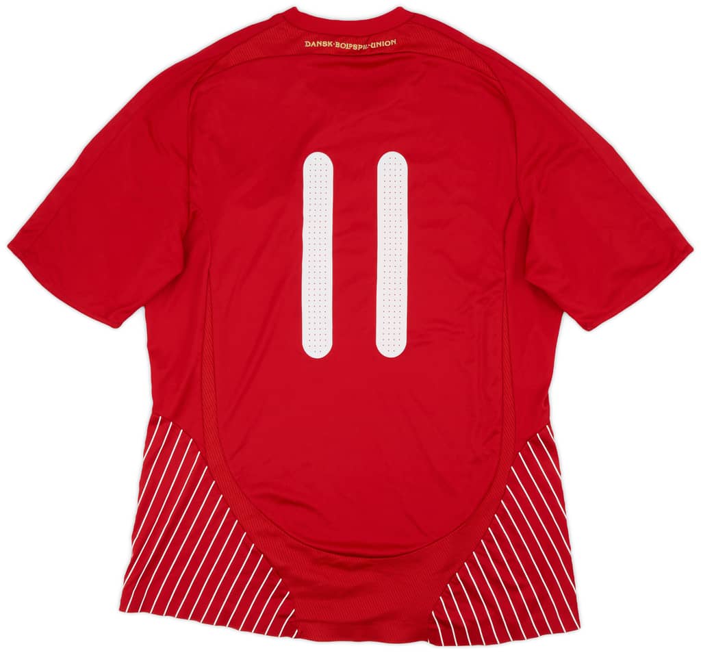 2007-10 Denmark Player Issue Home Shirt #11 - 8/10 - (L)