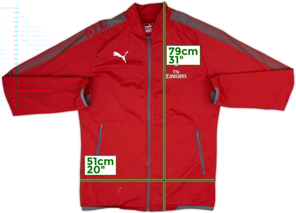 2017-18 Arsenal Puma Track Jacket - 7/10 - (L)