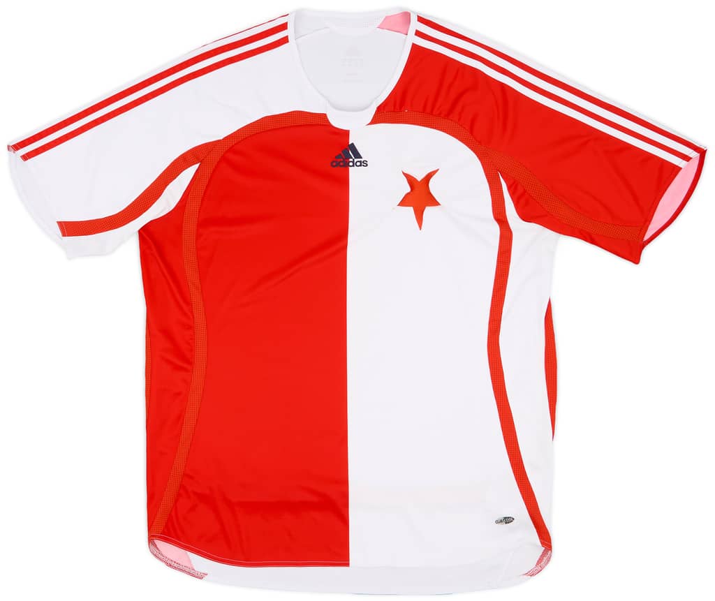 2006-07 Slavia Prague Home Shirt - 7/10 - (XL)
