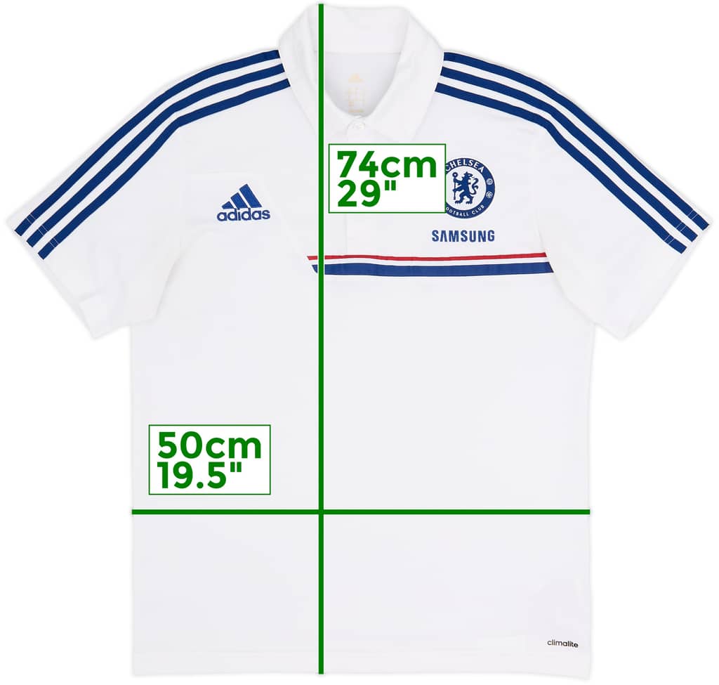 2013-14 Chelsea adidas Polo Shirt - 8/10 - (M)