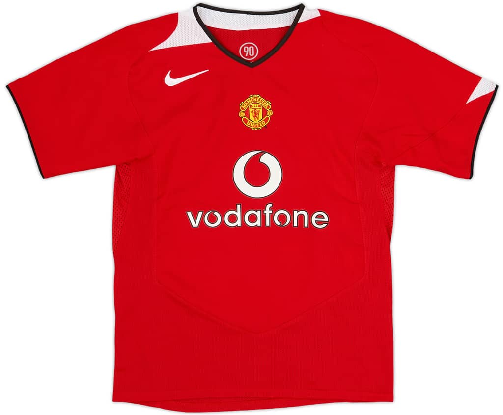 2004-06 Manchester United Home Shirt - 9/10 - (M.Boys)