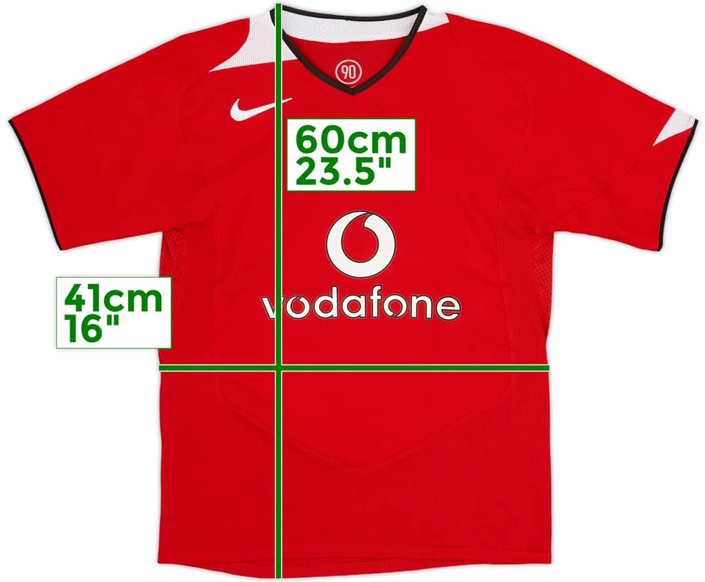 2004-06 Manchester United Home Shirt - 9/10 - (M.Boys)