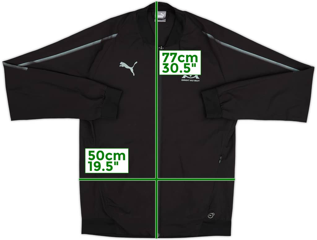 2018-19 Olympique Marseille Puma Track Jacket - 8/10 - (M)