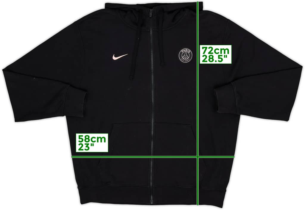 2021-22 Paris Saint-Germain Nike Hooded Track Jacket - 7/10 - (XL)