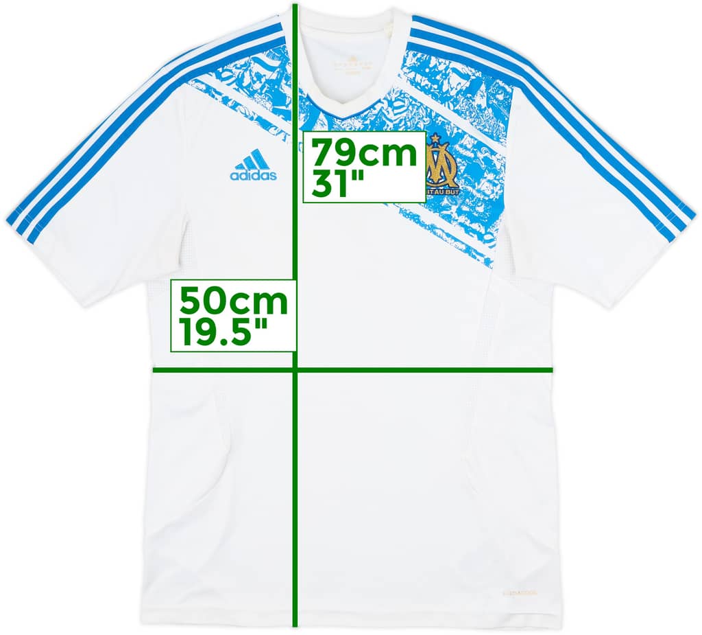 2011-12 Marseille adidas Training Shirt - 6/10 - (L)