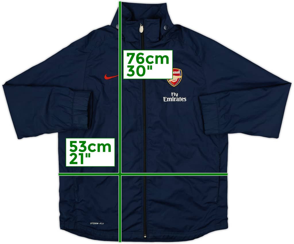 2011-12 Arsenal Nike Hooded Rain Jacket - 7/10 - (Women's XL)