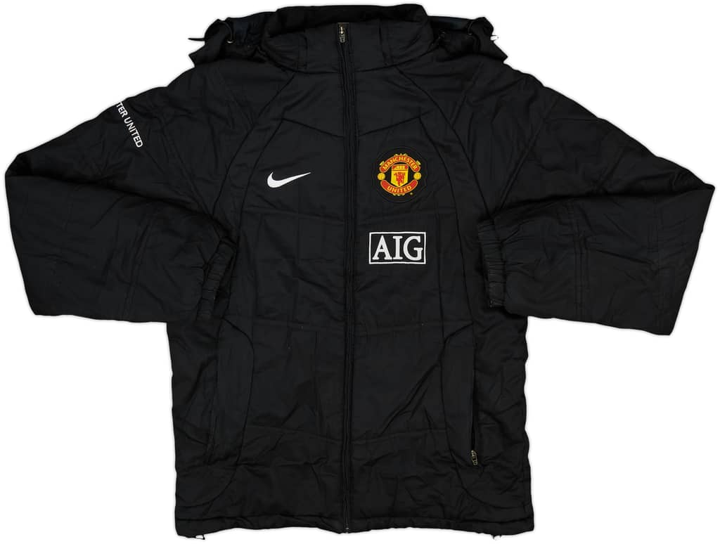 2008-09 Manchester United Nike Padded Bench Coat - 8/10 - (S)