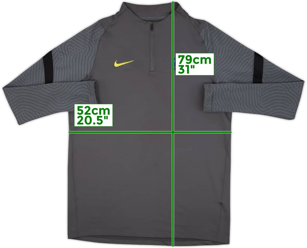 2020-21 Inter Milan Nike 1/4 Zip Training Top - 7/10 - (L)