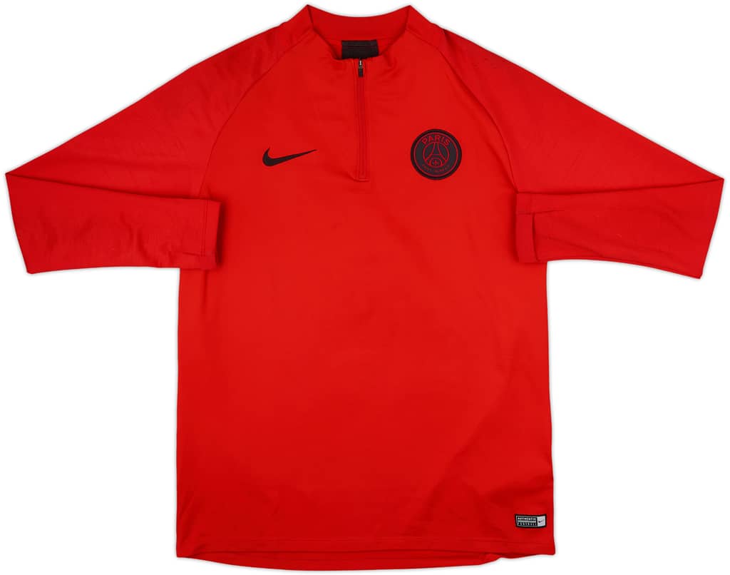 2019-20 Paris Saint-Germain Nike 1/4 Zip Training Top - 5/10 - (L)