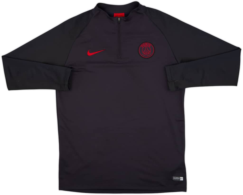 2019-20 Paris Saint-Germain Nike 1/4 Zip Training Top - 8/10 - (L)