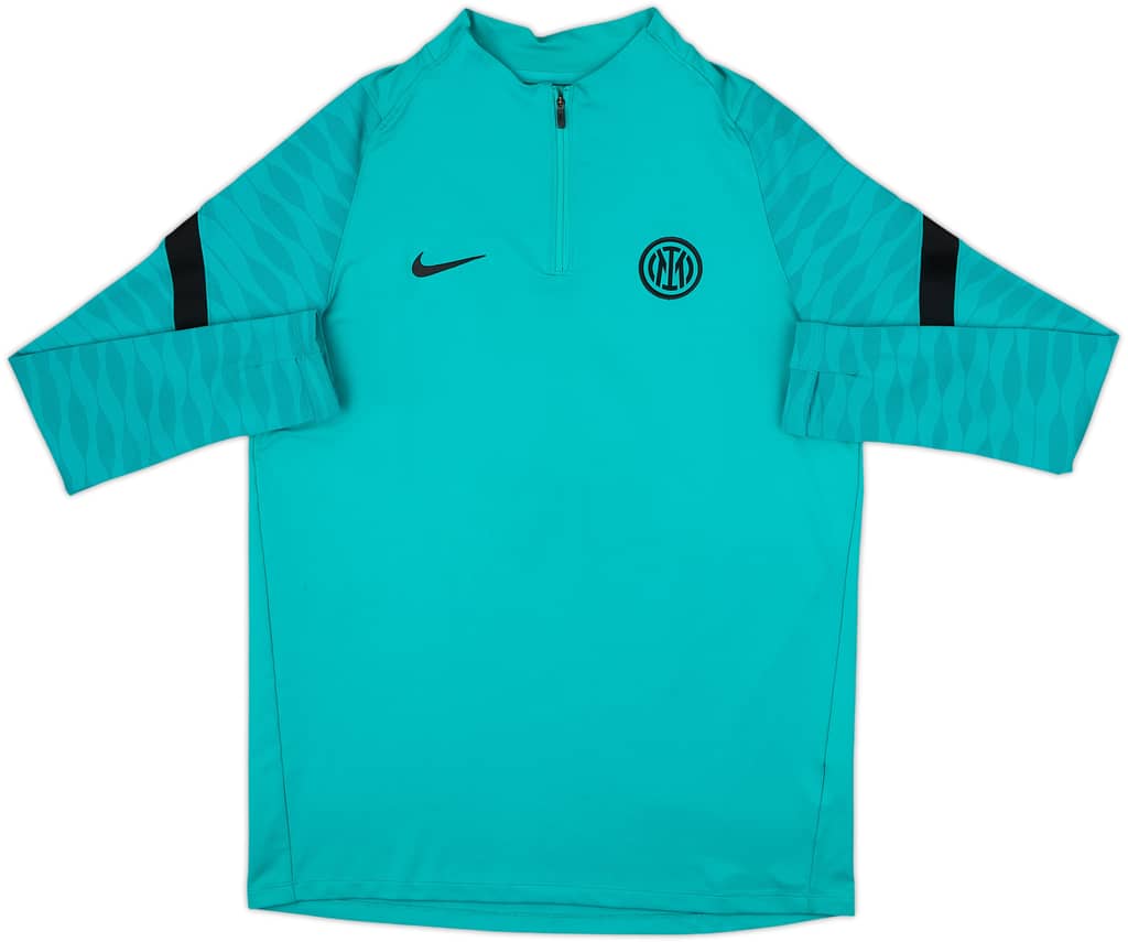 2021-22 Inter Milan Nike 1/4 Zip Training Top - 8/10 - (L)
