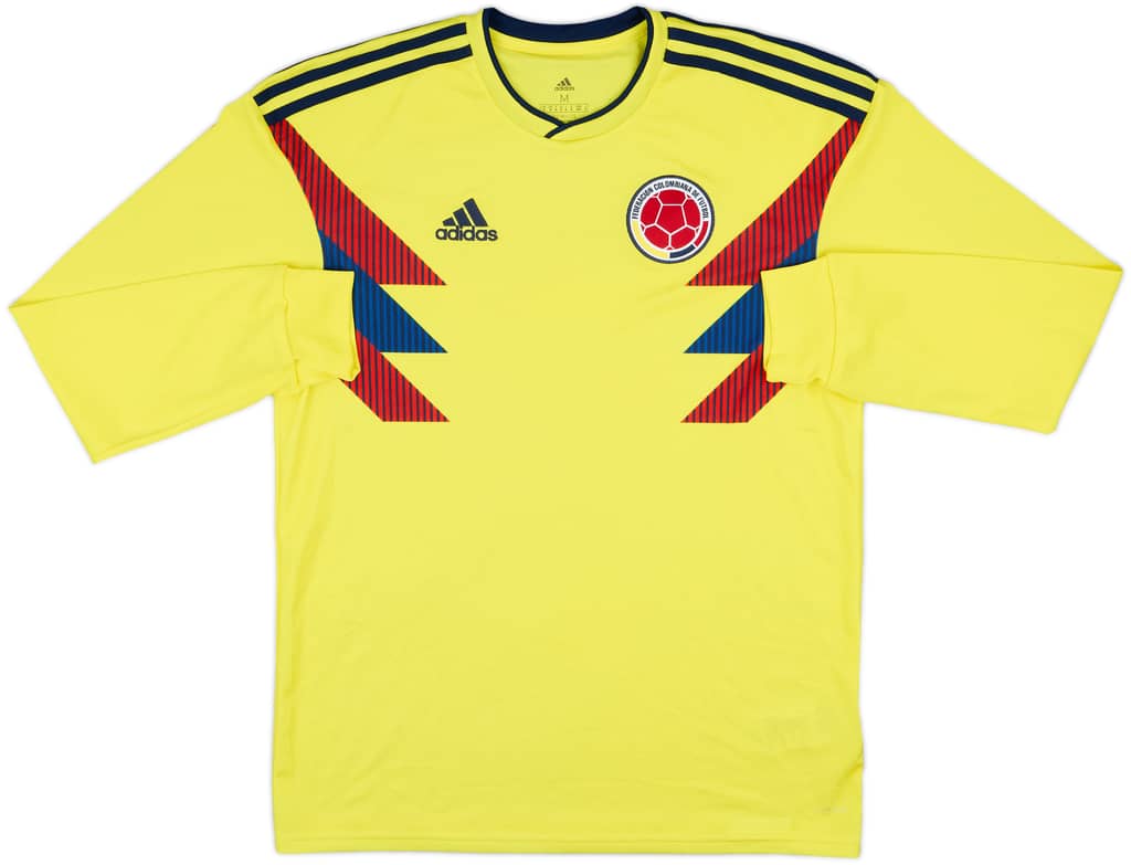 2018-19 Colombia Home L/S Shirt - 8/10 - (M)