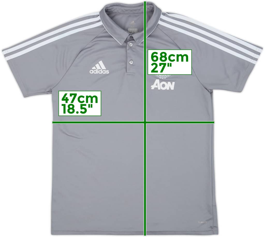 2017-18 Manchester United adidas Polo Shirt - 9/10 - (M)