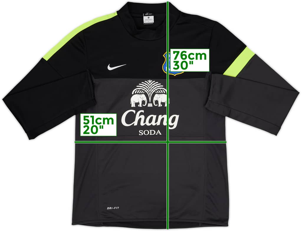 2013-14 Everton Nike Sweat Top - 8/10 - (M)