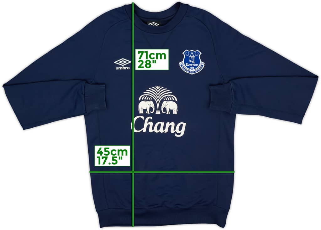 2015-16 Everton Umbro Sweat Top - 8/10 - (M)
