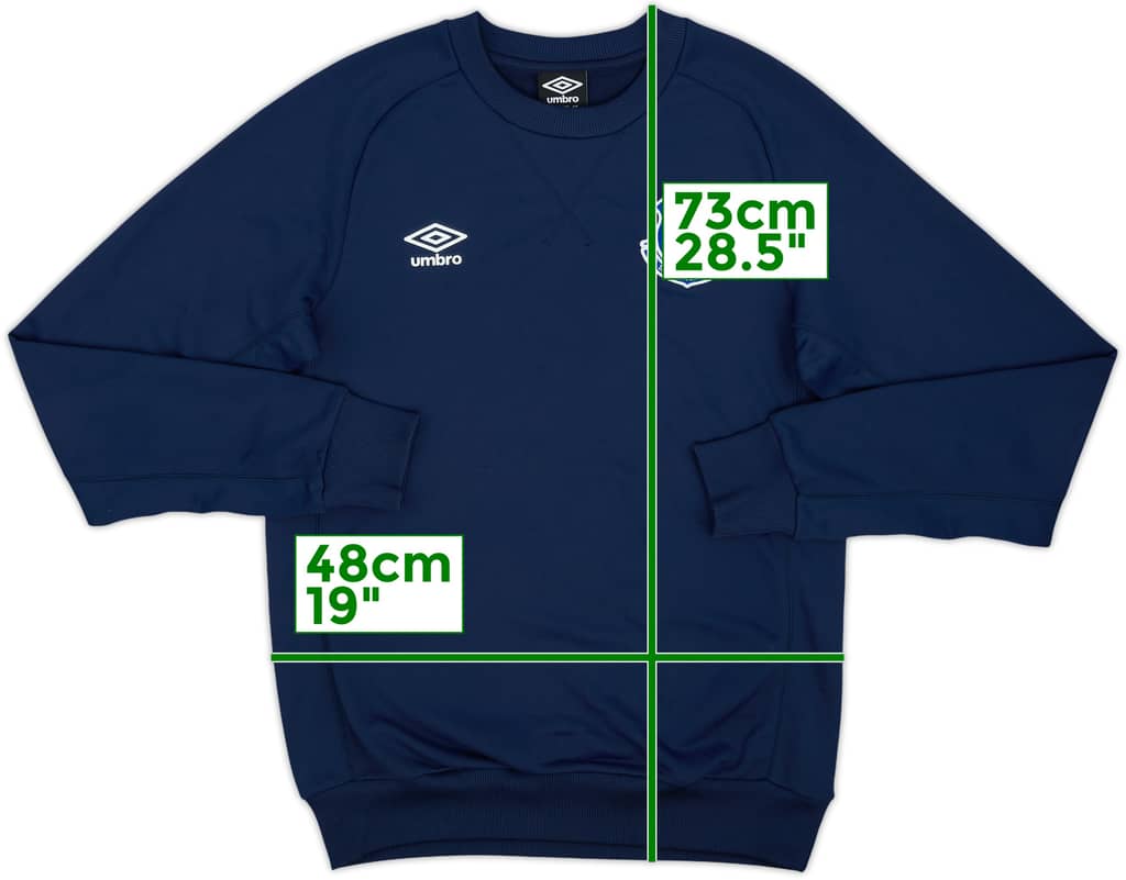 2018-19 Everton Umbro Sweat Top - 8/10 - (M)