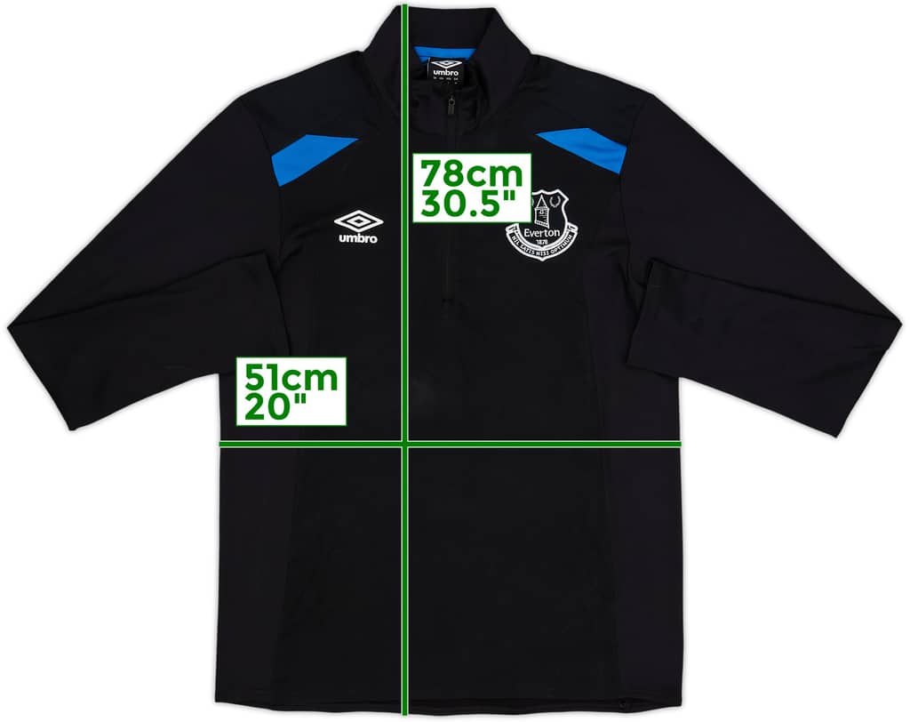 2017-18 Everton Umbro 1/4 Zip Drill Top - 7/10 - (M)