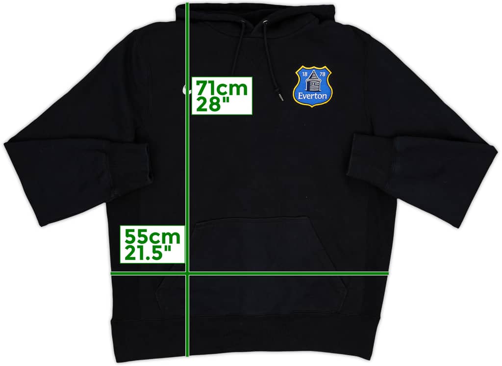 2013-14 Everton Nike Hooded Sweat Top - 9/10 - (L)