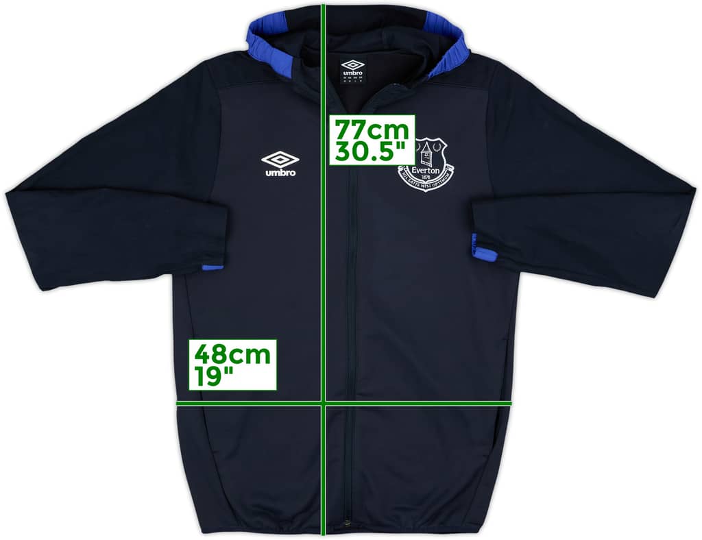 2017-18 Everton Umbro Hooded Track Jacket - 8/10 - (M)