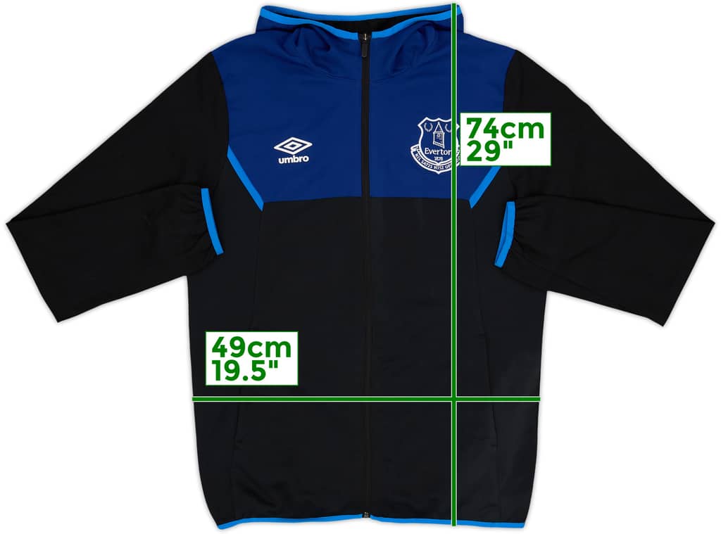 2017-18 Everton Umbro Hooded Track Jacket - 8/10 - (M)