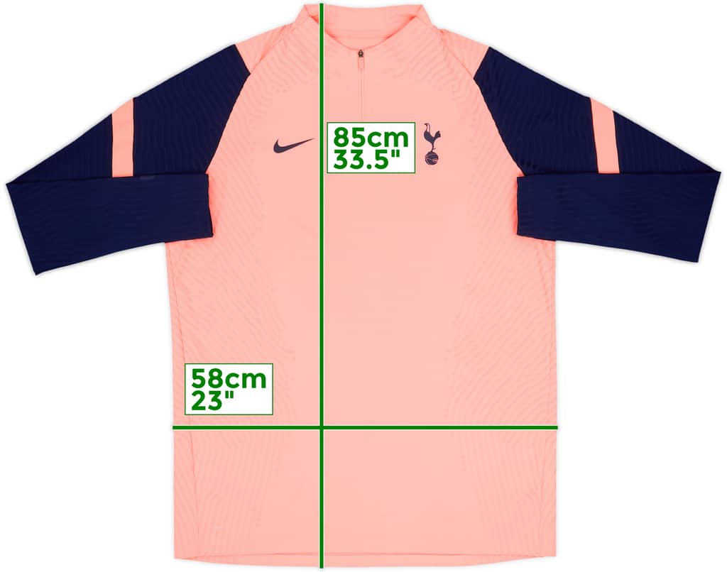 2020-21 Tottenham Nike Vaporknit 1/4 Zip Drill Top - 8/10 - (XL)