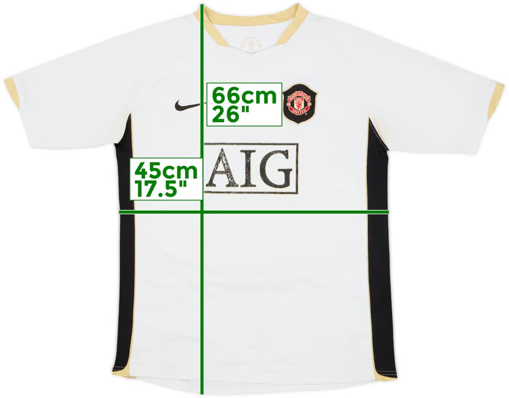 2006-08 Manchester United Away Shirt - 5/10 - (XL.Boys)