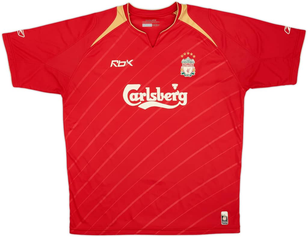 2005-06 Liverpool CL Home Shirt - 5/10 - (L)