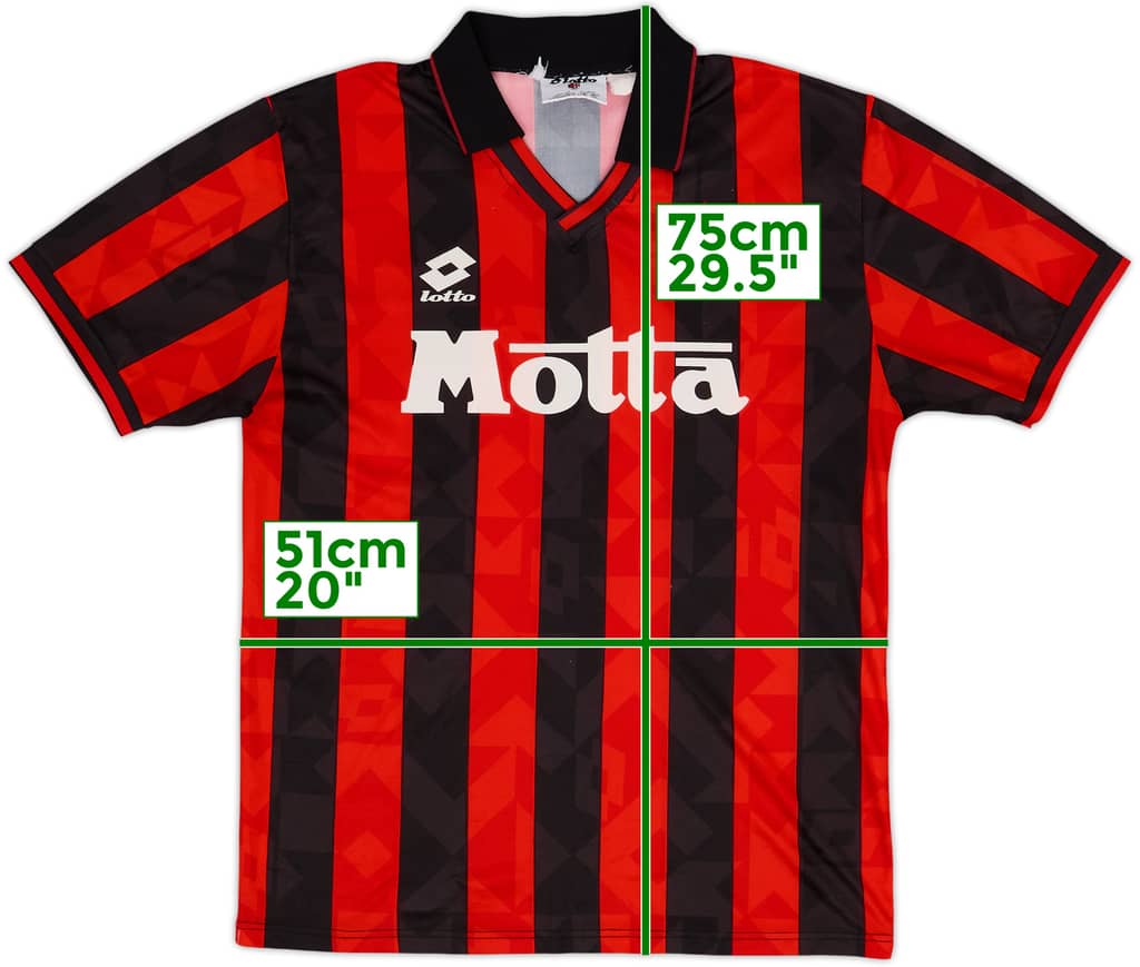1993-94 AC Milan Home Shirt - 4/10 - (M)