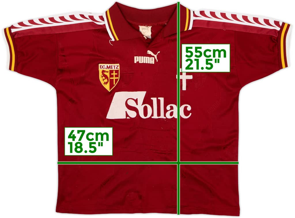 1996-97 Metz Home Shirt - 6/10 - (XS)