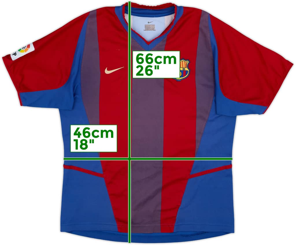 2002-03 Barcelona Home Shirt - 5/10 - (L.Boys)